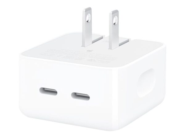 Apple 35W Dual USB-C Port Compact Power Adapter - Adaptador de corriente - 35 vatios