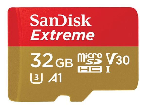 SanDisk Extreme - Tarjeta de memoria flash (adaptador microSDHC a SD Incluido) - 32 GB