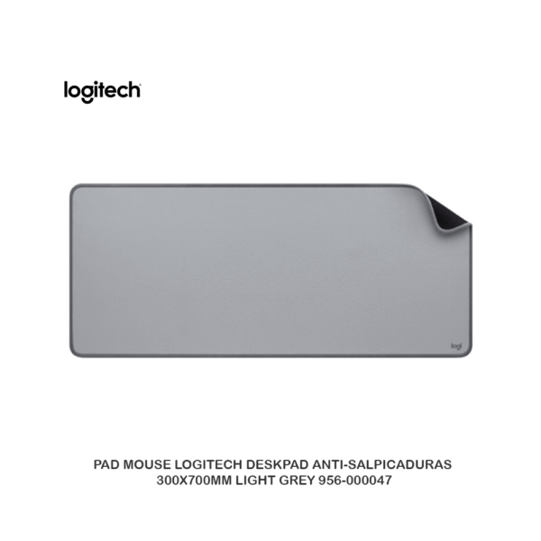 Logitech Desk Mat Studio Series - Alfombrilla de ratón - gris medio